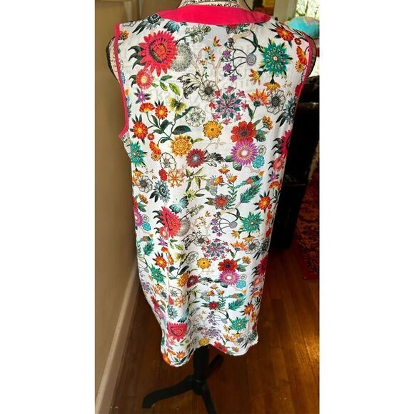 Nicole by Nicole Miller Floral Sheer Flowy Top - Picture 7 of 9